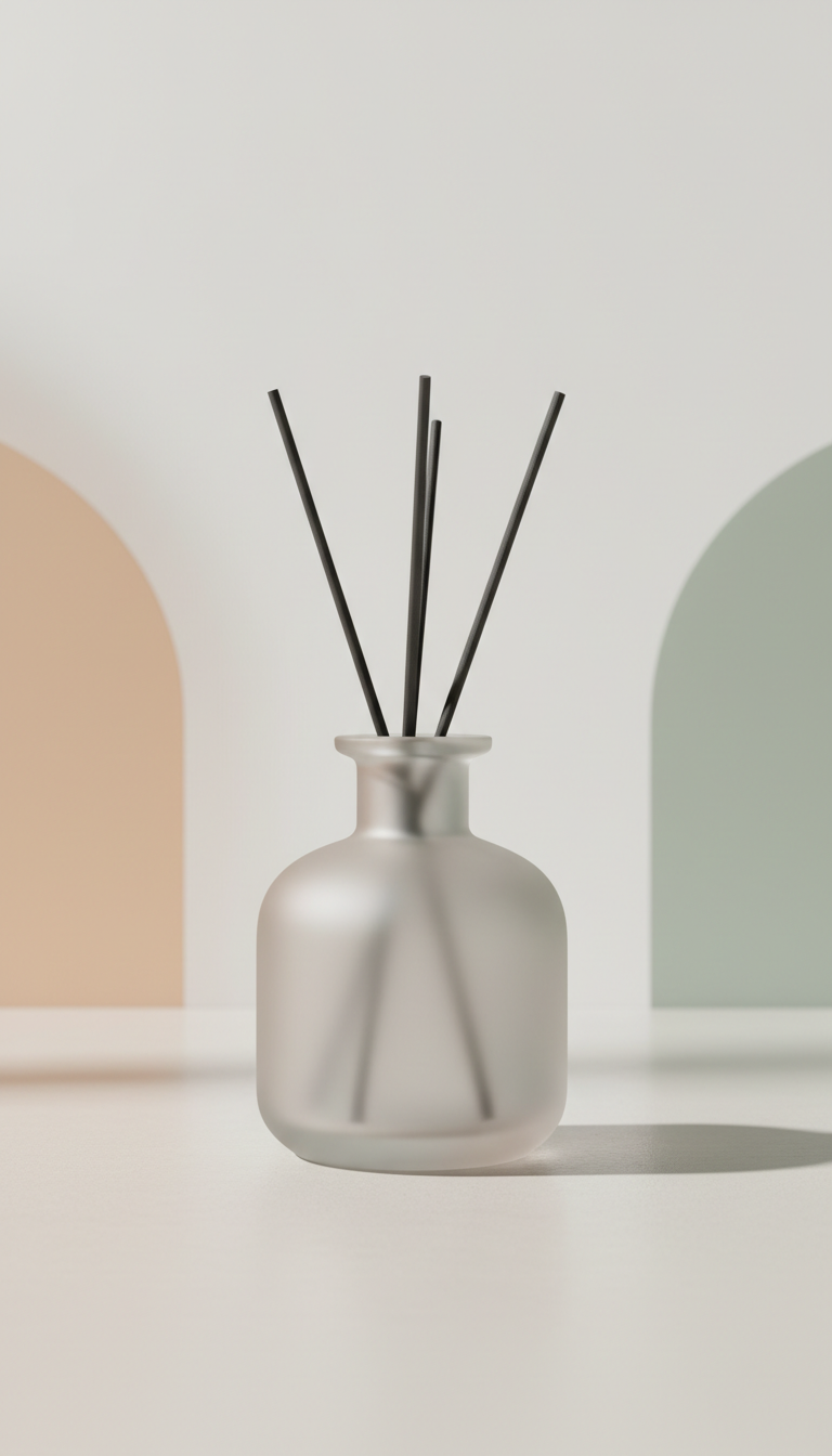 Matte Glass Reed Diffuser in Amber